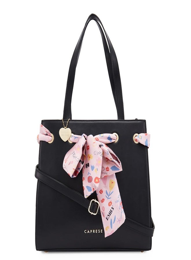 Caprese Chenelle Satchel for Women (Large, Black) - Image 1